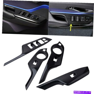 trim panel g^C-HR CHR 2016-2019ɃtBbgCi[EBhEXCb`plJo[g Inner Window Switch Panel Cover Trim Fit for Toyota C-HR CHR 2016-2019