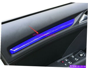 trim panel 4PCSu[ABSԂ̃CeAhAplJo[AEfBA3 8V 2014-2020̃g 4PCS Blue ABS Car Interior Door Panel Decor Cover Trim For Audi A3 8V 2014-2020