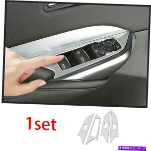 trim panel �L���f���b�NXT4 2018-2020�V���o�[�X�`�[���E�B���h�E���t�g�p�l���X�C�b�`�J�o�[�g����1Set�p For Cadillac XT4 2018-2020 Silver Steel Window Lift Panel Switch Cover Trim 1Set�y���s�A���i�z