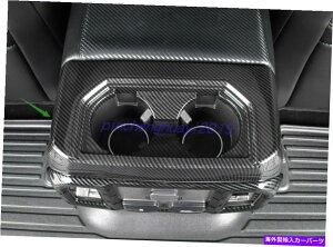 trim panel Ford F-150 F150 17-2021̃J[{t@Co[X^CAEH[^[Jbvz_[plJo[ Carbon Fiber Style Rear Water Cup Holder Panel Cover For Ford F-150 F150 17-2021