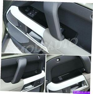 trim panel ̂鍕KXXCb`plJo[g2020h[o[fBtF_[ɓKĂ܂ Glossy black Glass switch panel Cover Trim 4PCS Fit FOR 2020 Land Rover Defender