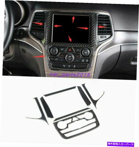 trim panel �W�[�v�O�����h�`�F���L�[14-21�̂��߂̖{���̃J�[�{���t�@�C�o�[�Z���^�[�R���\�[���i�r�Q�[�V�����p�l�� Real Carbon Fiber Center Console navigation Panel For Jeep Grand Cherokee 14-21�y���s�A���i