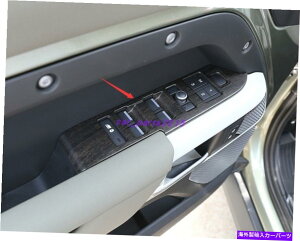 trim panel h[o[fBtF_[110 2020-2021̃s[`EbhOCEBhEXCb`plJo[ Peach wood grain Window Switch Panel Cover For Land Rover Defender 110 2020-2021