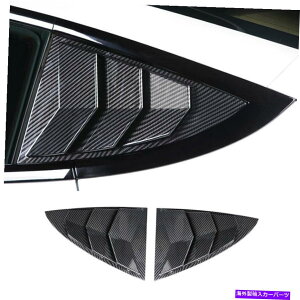 trim panel eXf3 2017-22J[{t@Co[TChxgEBhEXN[v[o[g2PCS For Tesla Model 3 2017-22 Carbon Fiber Side Vent Window Scoop Louver Trim 2pcs