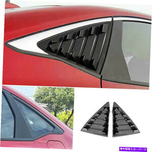 trim panel z_VrbN2022N̖邢TChEBhE[o[V??b^[Jo[g For Honda Civic 11th 2022 UP Bright Black Side Window Louver Shutter Cover Trim