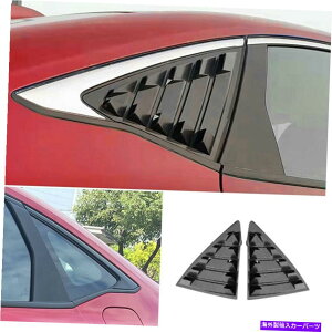 trim panel z_VrbN2022N̂߂̃}bgubNTChEBhE[o[V??b^[Jo[g For Honda Civic 11th 2022 UP Matte Black Side Window Louver Shutter Cover Trim
