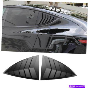 trim panel }bgubNTChEBhE[o[V??b^[Jo[eXfY 2020-2021̃g Matte Black Side Window Louver Shutter Cover Trim For Tesla Model Y 2020-2021