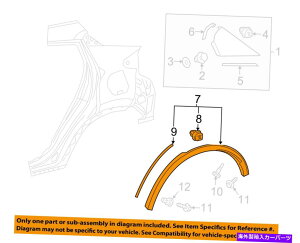 trim panel g^OEM 18-20 C-HRNH[^[pl - zC[OPNG MLDGE7560510010 TOYOTA OEM 18-20 C-HR Quarter Panel-Wheel Opng Mldg Right 7560510010