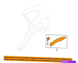 trim panel q_COEM 19-20T^tFNH[^[pl - zC[opng mldg right 87742S2000 HYUNDAI OEM 19-20 Santa Fe Quarter Panel-Wheel Opng Mldg Right 87742S2000