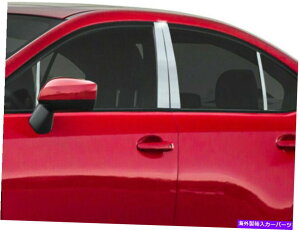 trim panel QAA PP15412ステンレス鋼柱ポストトリム8 PC 2015-2021` WRXのセット QAA PP15412 Stainless Steel Pillar Post Trim 8 Pc Set For 2015-2021` WRX