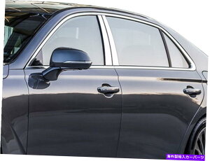 trim panel XeXN̓e4PCS QAAhAgGenesis G90 2017 Stainless Chrome Pillar Posts 4PCS QAA Door Trim FOR Genesis G90 2017