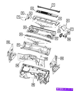 trim panel {Mopar Cowl Side Trimpl6bm51tzzadɎc܂ Genuine Mopar Cowl Side Trim Panel Left 6BM51TZZAD