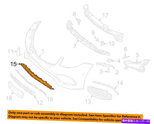 trim panel �����Z�f�XOEM 2017 E300�t�����g�o���p�[�O�����O�������[�g����2138850100 MERCEDES OEM 2017 E300 Front Bumper Grille Grill-Lower Trim 2138850100�y���s�A���i�z