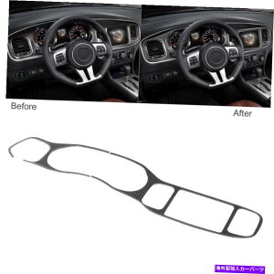 trim panel _bW[d2PCS 2011-14J[{t@Co[_bV{[hplg 2Pcs For Dodge Charger 2011-14 Carbon Fiber Central Control Dashboard Panel Trim