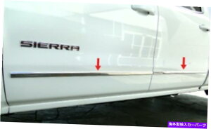 trim panel 14-18̃Vo[h/VG_uLu{fBTCh[fBOgI[o[C1 1/8 '' 4pc For 14-18 Silverado/Sierra Double Cab Body Side Molding Trim Overlay 1 1/8'' 4PC