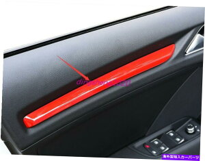 trim panel 4PCSbhԂ̃CeAhApl̑Jo[AEfBA3 8V 2014-2020̂߂̃g 4PCS Red ABS Car Interior Door Panel Decor Cover Trim For Audi A3 8V 2014-2020