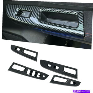 trim panel �J�[�{���t�@�C�o�[�X�^�C���̃E�B���h�E���t�g�p�l���X�C�b�`�g�����X�o��WRX STI 2015-19�ɓK���Ă��܂� Carbon Fiber Style Window Lift Panel Switch Trim Fit For Subaru WRX STI 2015-19�y���s�A���i�z