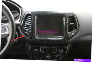 trim panel �W�[�v�R���p�X�p�̃J�[�{���t�@�C�o�[�X�^�C���Z���^�[�R���\�[���i�r�Q�[�V�����p�l���g����17-2019 Carbon fiber style Center Console navigation Panel trim For Jeep Compass 17-2019�y���s�A���i�z