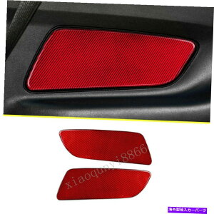 trim panel Ford Mustang 2015-2020̃J[{t@Co[AhAplt[g Carbon Fiber Inner Rear Door Panel Decor Frame Trim For Ford Mustang 2015-2020
