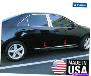 trim panel �^�C�K�[�t�B�b�g2012-2014�g���^�J�����A�N�Z���g�T�C�h���[���f�B���O�{�f�B�g����1 1/2 ''���C�h4pc TYGER Fits 2012-2014 Toyota Camry Accent Side Molding Body Trim 1 1/2'' Wide 4PC