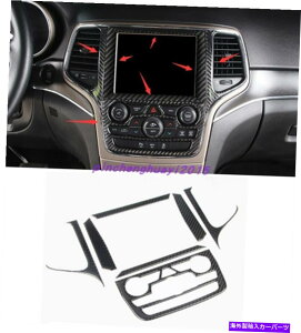 trim panel W[vOh`FL[14-21̂߂̖{̃J[{t@Co[Z^[R\[irQ[Vpl Real Carbon Fiber Center Console navigation Panel For Jeep Grand Cherokee 14-21