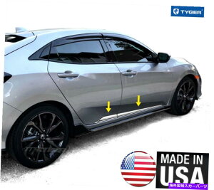 trim panel Tyger Fits 2016-2020 Honda Civic Accent Trim 4PC�i���Ⴂ�p�x�̂���G���A�ɓK���j TYGER Fits 2016-2020 Honda Civic Accent Trim 4PC (Fit Lower Angled Area)�y���s�A���i�z