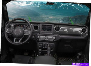 trim panel �W�[�v�����O���[JL 2018-2021�̃J�[�{���t�@�C�o�[�X�^�C���C���e���A�Z���g�����R���g���[���p�l�� Carbon fiber style Interior Central control panel For Jeep Wrangler JL 2018-2021�y���s�A���i�z