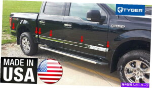 trim panel 15-2018 F150�N���[�J�u5.5 '�x�b�h2 5/8' '���C�h12pc�̃^�C�K�[�t�B�b�g�{�f�B���[���f�B���O�g���� TYGER Fit Body Molding Trim For 15-2018 F150 CrewCab 5.5' Bed 2 5/8'' Wide 12PC�y���s�A���i�z