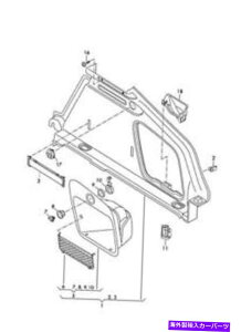 trim panel ���A�N���X�p�l���\�E���u���b�N8W8864483C4PK�̂��߂̖{���̃A�E�f�B�g���� Genuine AUDI Trim For Rear Cross Panel Soul Black 8W8864483C4PK�y���s�A���i�z