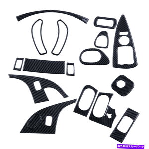 trim panel Corvette C6 2005-2007�ɓK�����J�[�{���t�@�C�o�[�Z���^�[�R���\�[���p�l���g�����J�o�[�L�b�g Carbon Fiber Center Console Panel Trim Cover Kit Fit for Corvette C6 2005-2007�y���s�A���i�z