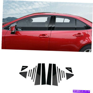 trim panel g^J[2019-2021ubNX`[BCs[plEBhEgJo[16pc For Toyota Corolla 2019-2021 Black Steel BC Pillar Panel Window Trim Cover 16pc
