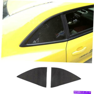 trim panel V{[J}2010-2015AJ[{t@Co[AEBhENH[^[[o[g For Chevrolet Camaro 2010-2015 Real Carbon Fiber Rear Window Quarter Louver Trim