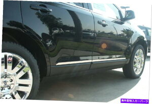 trim panel ステンレス鋼1 "幅の下部アクセントトリム4PCフィットフォードエッジ / MKX 07-14 Stainless Steel 1" Wide Lower Accent Trim 4PC Fits Ford Edge / MKX 07-14