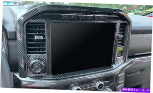 trim panel Ford F150 F-150 2021-2022�̃J�[�{���t�@�C�o�[�X�^�C���Z���^�[�R���\�[���i�r�Q�[�V�����p�l�� Carbon Fiber Style Center Console navigation Panel For Ford F150 F-150 2021-2022�y���s�A���i�z