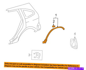 trim panel z_OEM 07-11 CR-VtF_[zC[tA[fBOE74410SXSA00 HONDA OEM 07-11 CR-V Fender-Wheel Flare Molding Right 74410SXSA00