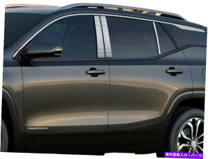 trim panel XeXN̒̓e6PCS QAAEBhEgGMCn`2018-2021 Stainless Chrome Pillar Posts 6PCS QAA Window Trim FOR GMC Terrain 2018-2021