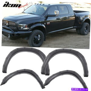 trim panel �t�B�b�g10-18�_�b�W����2500 3500�{�X�|�P�b�g���x�b�g�t�F���_�[�t���A�T���f�B���O�u���b�N Fits 10-18 Dodge Ram 2500 3500 Boss Pocket Rivet Fender Flare Sanded Black�y���s�A���i�z