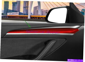 trim panel bhAuvX`bNJ[hApl̑Jo[eXfY 21 2022̃g Red ABS Plastic Car Inner Door Panel Decor Cover Trim For Tesla Model Y 21 2022