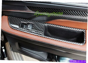 trim panel Ford Explorer 2016-18p̖{̃J[{t@Co[EBhEXCb`plJo[g Real Carbon Fiber Inner Window Switch Panel Cover Trim For Ford Explorer 2016-18