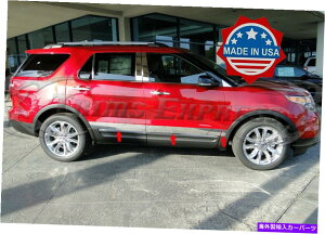 "trim panel 2011-2019�t�H�[�h�G�N�X�v���[���[���b�J�[�p�l���g�����{�f�B�T�C�h���[���f�B���O�h�A�J�o�[4 ""6pc 2011-2019 Ford Explorer Rocker Panel Trim Body Side Molding Door Cover 4"" 6Pc�y���s�A���i�z"