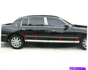 trim panel 1995-1997�����J�[���R���`�l���^���N�������b�J�[�p�l�����[���f�B���O�g����7 1/4 BW 8pc 1995-1997 Lincoln Continental Chrome Rocker Panel Molding Trim 7 1/4 BW 8PC�y���s�A���i�z