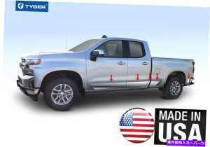 trim panel クロムアクセサリーロッカーパネルトリムフィット2019-2021シボレー1500 dblキャブ6.5 'ベッド Chrome Accessories Rocker Panel Trim fit 2019-2021 Chevy 1500 Dbl Cab 6.5' Bed