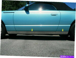 trim panel QAA TH43669ステンレススチールロッカーパネルトリム2002-2006 Thunderbird用セット QAA TH43669 Stainless Steel Rocker Panel Trim 4 Pc Set For 2002-2006 Thunderbird