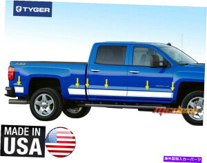 trim panel Tyger Fit 14-18 Silverado Crew Cab 8 'Long Bed Rocker Panel Trim 5.5' '��12pc TYGER Fit 14-18 Silverado Crew Cab 8' Long Bed Rocker Panel Trim 5.5'' Wide 12PC�y���s�A���i�z