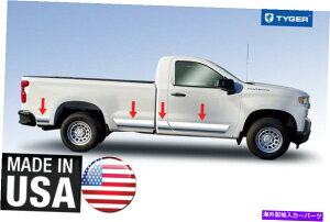 trim panel Chromeアクセサリーロッカーパネルトリムフィット2019-2021 Chevy 1500 Reg Cab 8 'ベッド Chrome Accessories Rocker Panel Trim fit 2019-2021 Chevy 1500 Reg Cab 8' Bed