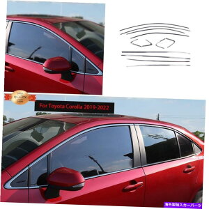 trim panel g^J[2019-2022ubNX`[BCs[plEBhEgJo[12pc For Toyota Corolla 2019-2022 Black Steel BC Pillar Panel Window Trim Cover 12pc