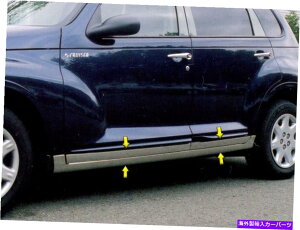 trim panel �X�e�����X�X�`�[�����b�J�[�p�l���g����8 PC�t�B�b�g2001-2010�N���C�X���[PT�N���[�U�[ Stainless Steel Rocker Panel Trim 8 Pc Fits 2001-2010 Chrysler PT Cruiser