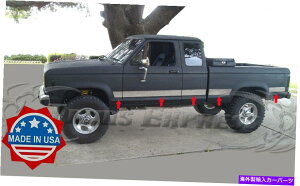 trim panel 1984-1992�t�H�[�h�����W���[�G�N�X�e�b�h�L���u�V���[�g�x�b�h�N�������b�J�[�p�l���g����-10pc5  1984-1992 Ford Ranger Extended Cab Short Bed Chrome Rocker Panel Trim-10Pc 5�y���s�A���i�z