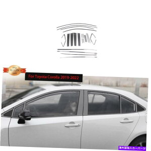 trim panel g^J[2019-2022ubNX`[BCs[plEBhEgJo[24pcs For Toyota Corolla 2019-2022 Black Steel BC Pillar Panel Window Trim Cover 24pcs