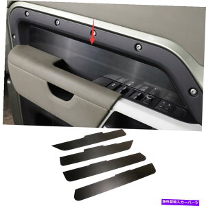 trim panel h[o[fBtF_[̂߂̃ubNJ[CeAhAA[Xgplg110 2020-2022 Black Car Interior Door Armrest Panel Trim For Land Rover Defender 110 2020-2022